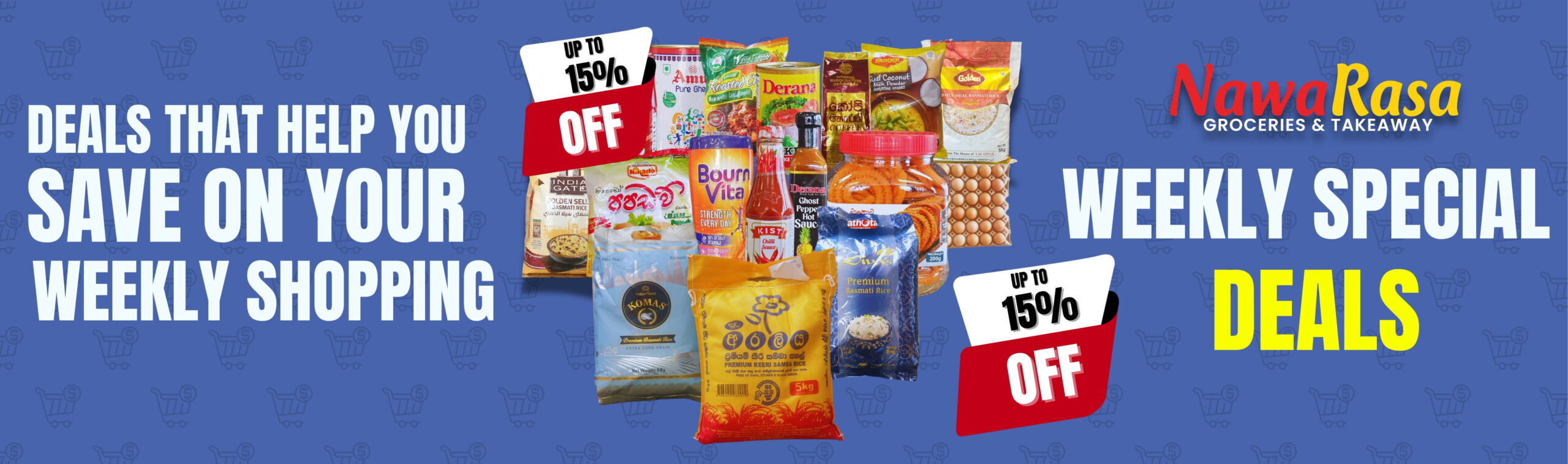 Green Red Modern Groceries Promotion Medium Banner (36)